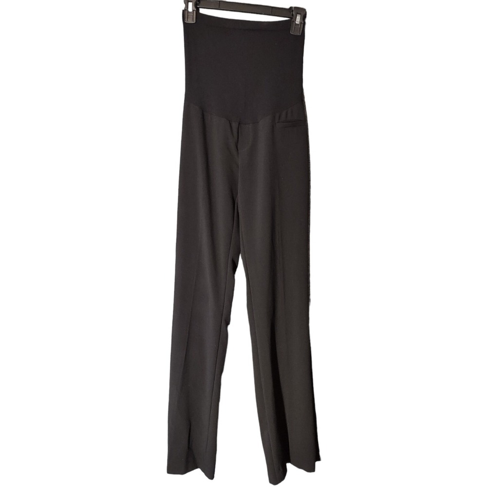 Motherhood Maternity Pants Women's XS Secret Fit Belly Career Black Straight Leg